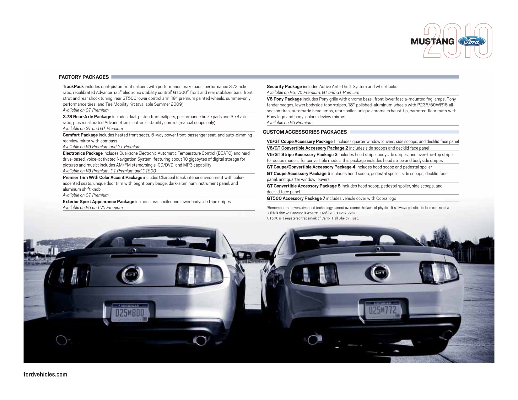 2010 Ford Mustang Brochure Page 6
